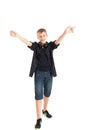 Joyful teenager boy. Royalty Free Stock Photo