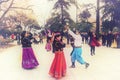 The joyful xinjiang dance