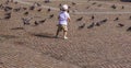 Child and Pigeons