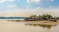 Joymoni village on the banks of the river Sela in Sundarbans national park - Bangladesh Royalty Free Stock Photo