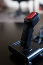 Joystick arcade game for computer and console from 80& x27;s. Black c Royalty Free Stock Photo