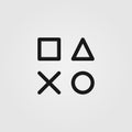 Joystick buttons. Game console buttons icon. Entertainment, gaming concept