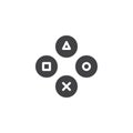 Joystick buttons vector icon