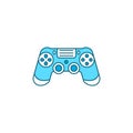 Joystick color line icon. Input device. Control a character or machine Royalty Free Stock Photo