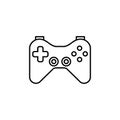 Joystick, game controller, gaming. On white background
