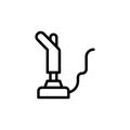 Joystick, game controller icon. Simple line, outline vector elements of video game icons for ui and ux, website or mobile Royalty Free Stock Photo