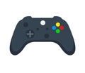 Joystick gamepad, game console or game controller. Computer gaming. Cartoon minimal style Royalty Free Stock Photo