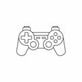 Joystick for gaming console icon, outline style