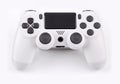 Joystick gaming controller isolated on white background , Video game console developed Interactive Entertainment