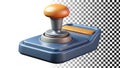 Joystick gaming controller for video games and interactive entertainment png transparent image Generative AI