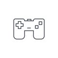 Joystick, gaming thin line icon. Linear vector symbol