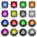 Joystick glossy button set