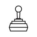 Joystick Icon Thin line flat illustration Royalty Free Stock Photo