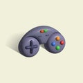 Joystick 3d icon. gamepad 3d illustration