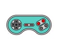 Joystick isolated. Retro Gamepad. VideoGame Controller old