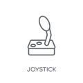 Joystick linear icon. Modern outline Joystick logo concept on wh Royalty Free Stock Photo