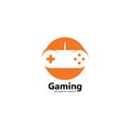 joystick logo for gaming vector icon illustration