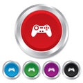 Joystick sign icon. Video game symbol.