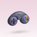 joystick 3d icon. gamepad 3d illustration