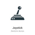 Joystick vector icon on white background. Flat vector joystick icon symbol sign from modern electronic devices collection for Royalty Free Stock Photo