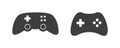 Joystick video game controller icon. Play console or joypad in flat design. Gamepad for computer gamer Royalty Free Stock Photo