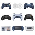 Joysticks for playing video games, consoles types
