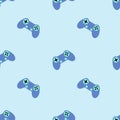 Joysticks, seamless pattern, vector