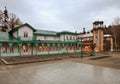 Jozef Dietl square in Iwonicz-Zdroj. Poland Royalty Free Stock Photo