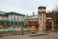 Jozef Dietl square in Iwonicz-Zdroj. Poland Royalty Free Stock Photo