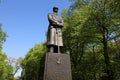 Jozef Pilsudski statue in Gliwice Royalty Free Stock Photo