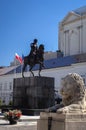 Jozef Poniatowski monument in Warsaw Royalty Free Stock Photo