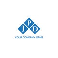 JPD letter logo design on white background. JPD creative initials letter logo concept. JPD letter design Royalty Free Stock Photo