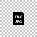 JPEG icon flat Royalty Free Stock Photo