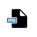 JPEG file illustration icon Royalty Free Stock Photo