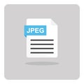 JPEG photo format file icon. Royalty Free Stock Photo