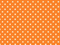 Jpg. Orange Background with White Polka Dots Royalty Free Stock Photo