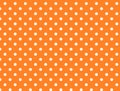 Jpg. Orange Background with White Polka Dots