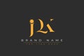 JQK abstract letter logo design Royalty Free Stock Photo