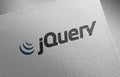Jquery-1_1 on paper texture Royalty Free Stock Photo