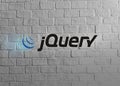 jquery 1 on wall realistic texture Royalty Free Stock Photo