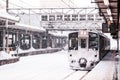 JR East 701 Series commutor train at Sakata Station, Yamagata, J