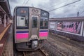 JR East 701 Series local train at Kakunodate