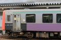 JR Takayama line local train classic vintage train 1 Nov 2013 Royalty Free Stock Photo