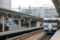 JR Takayama line local train classic vintage train 1 Nov 2013 Royalty Free Stock Photo