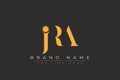 JRA abstract letter logo design Royalty Free Stock Photo