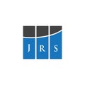 JRS letter logo design on WHITE background. JRS creative initials letter logo concept. JRS letter design Royalty Free Stock Photo