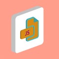 JS computer symbol Royalty Free Stock Photo
