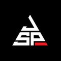 JSP triangle letter logo design with triangle shape. JSP triangle logo design monogram. JSP triangle vector logo template with red Royalty Free Stock Photo