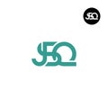 JSQ Logo Letter Monogram Design Royalty Free Stock Photo