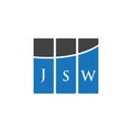 JSW letter logo design on WHITE background. JSW creative initials letter logo concept. JSW letter design.JSW letter logo design on